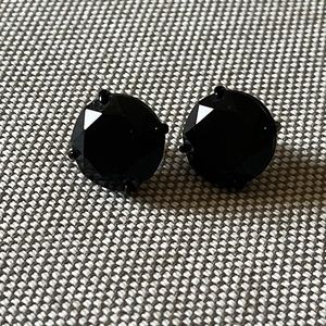 J. Crew black faceted stud earrings